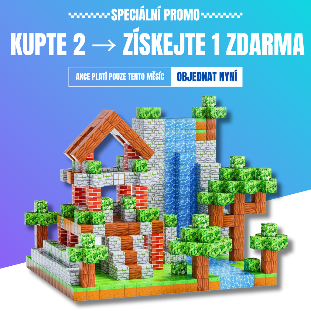 BUILDIGO™ - Magnetické stavební kostky